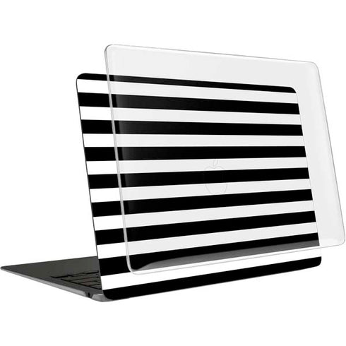 White and Black Stripes MacBook Air 15in (2023-2025) Case plus Skin
